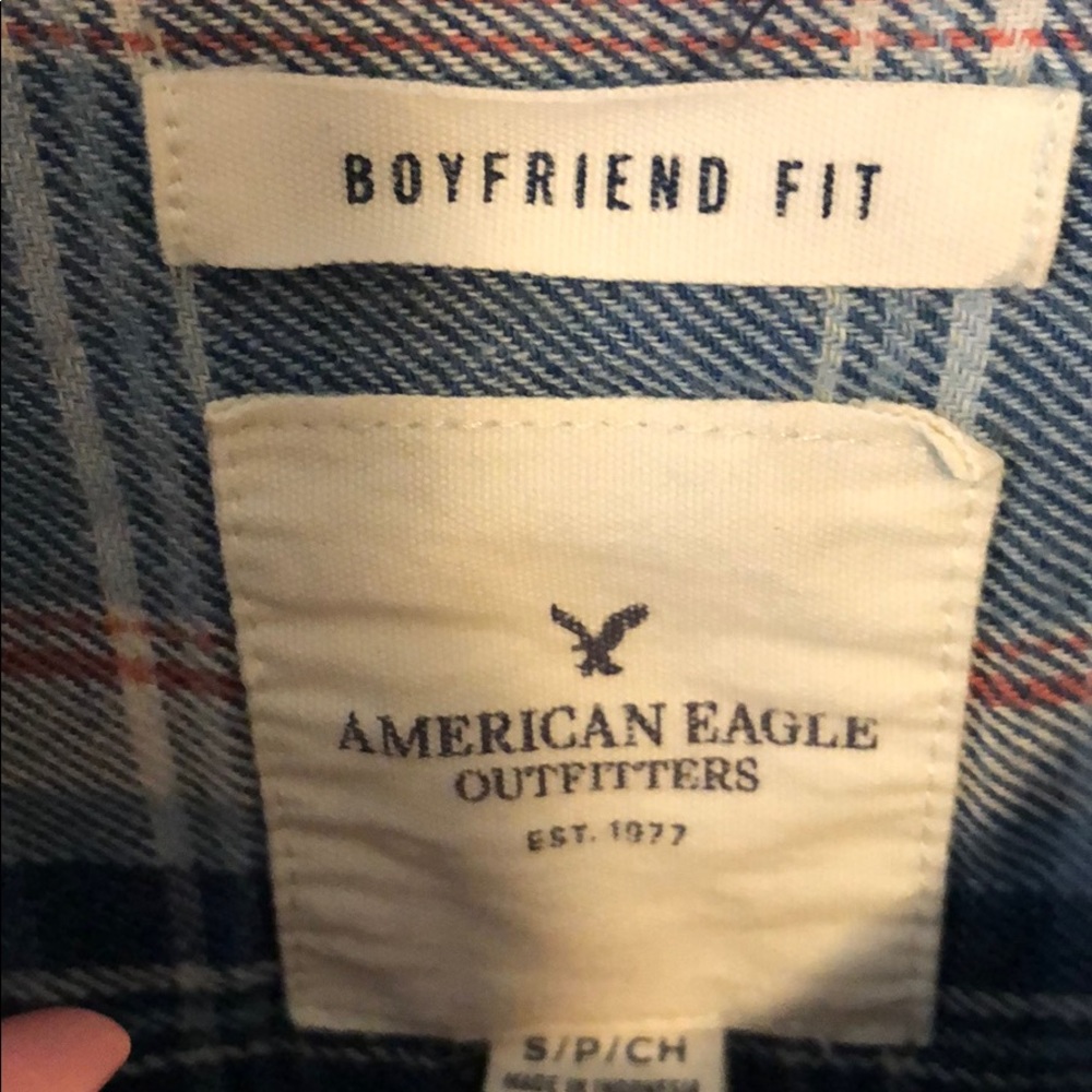 plaid button down - Picture 3 of 4